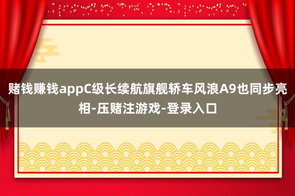 赌钱赚钱appC级长续航旗舰轿车风浪A9也同步亮相-压赌注游戏-登录入口