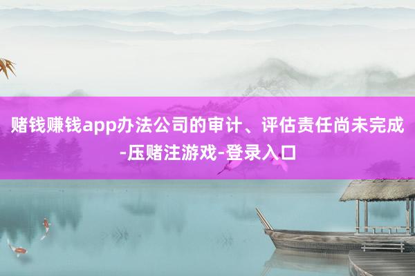 赌钱赚钱app办法公司的审计、评估责任尚未完成-压赌注游戏-登录入口